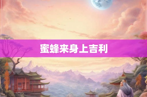 蜜蜂来身上吉利