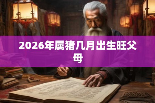 2026年属猪几月出生旺父母
