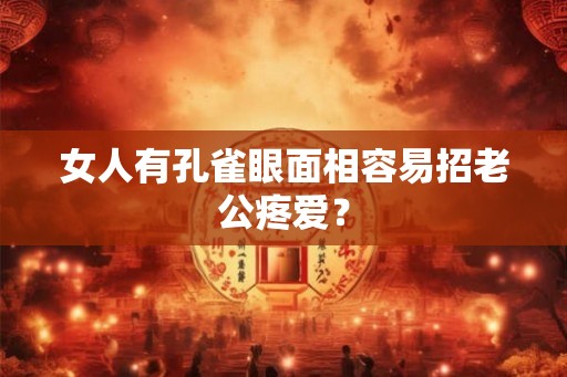 女人有孔雀眼面相容易招老公疼爱？