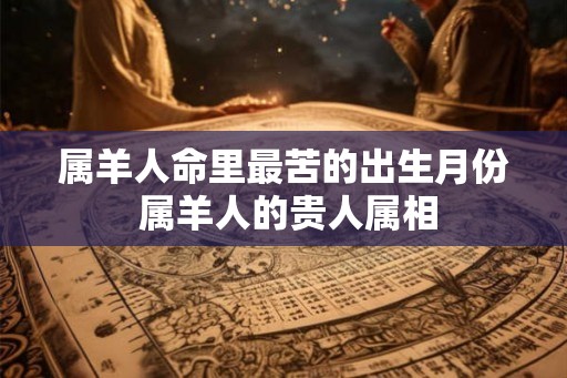 属羊人命里最苦的出生月份 属羊人的贵人属相