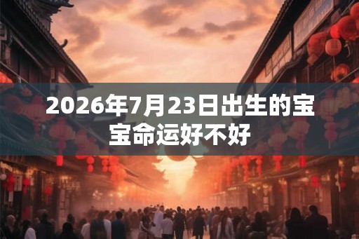 2026年7月23日出生的宝宝命运好不好 2026年7月23日出生的宝宝命运好不好