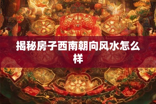 揭秘房子西南朝向风水怎么样