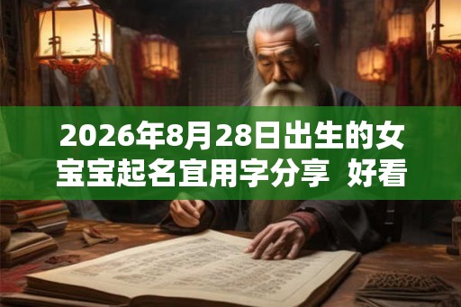 2026年8月28日出生的女宝宝起名宜用字分享  好看有涵养的名字大全