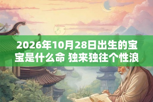 2026年10月28日出生的宝宝是什么命 独来独往个性浪漫