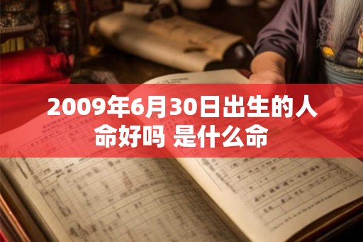 2009年6月30日出生的人命好吗 是什么命