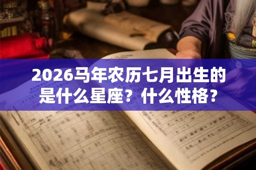 2026马年农历七月出生的是什么星座?什么性格? 2026马年农历七月出生的是什么星座?什么性格?