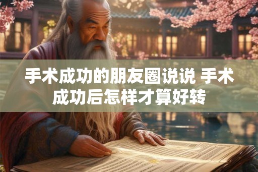手术成功的朋友圈说说 手术成功后怎样才算好转 手术成功的朋友圈说说 手术成功后怎样才算好转