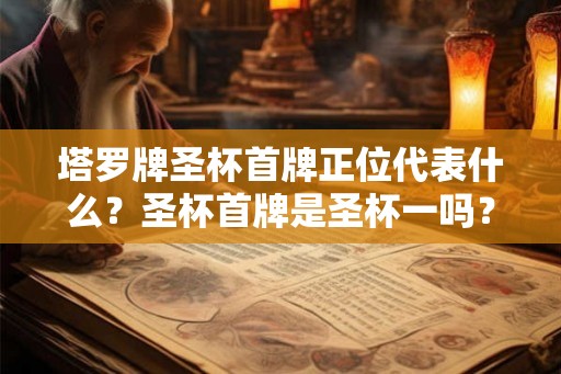 塔罗牌圣杯首牌正位代表什么？圣杯首牌是圣杯一吗？