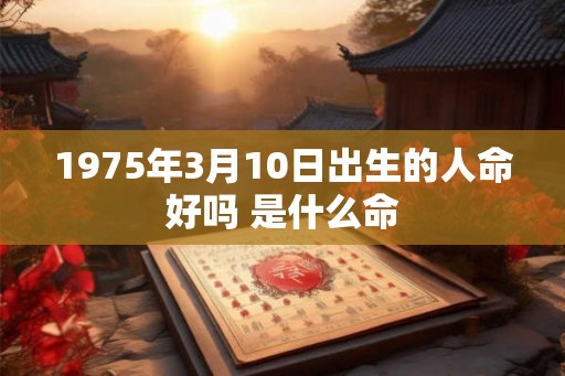 1975年3月10日出生的人命好吗 是什么命 1975年3月10日出生的人命好吗 是什么命