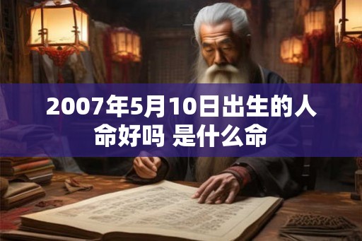 2007年5月10日出生的人命好吗 是什么命 2007年5月10日出生的人命好吗 是什么命