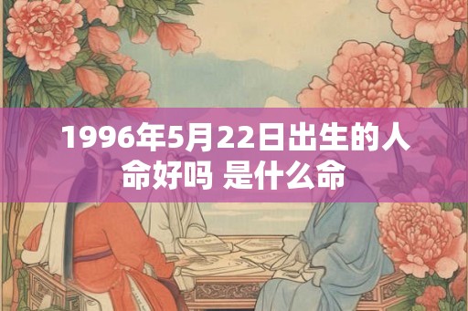 1996年5月22日出生的人命好吗 是什么命