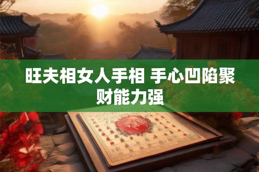 旺夫相女人手相 手心凹陷聚财能力强