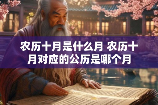 农历十月是什么月 农历十月对应的公历是哪个月