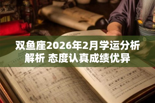 双鱼座2026年2月学运分析解析 态度认真成绩优异