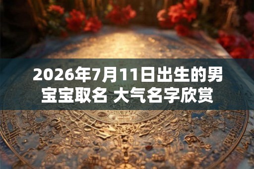 2026年7月11日出生的男宝宝取名 大气名字欣赏