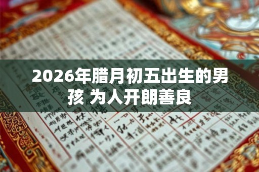 2026年腊月初五出生的男孩 为人开朗善良