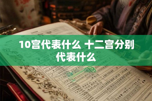 10宫代表什么 十二宫分别代表什么