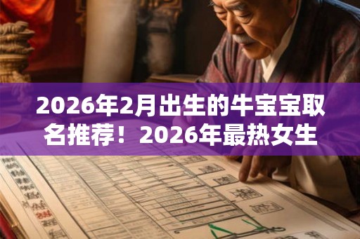 2026年2月出生的牛宝宝取名推荐！2026年最热女生名字