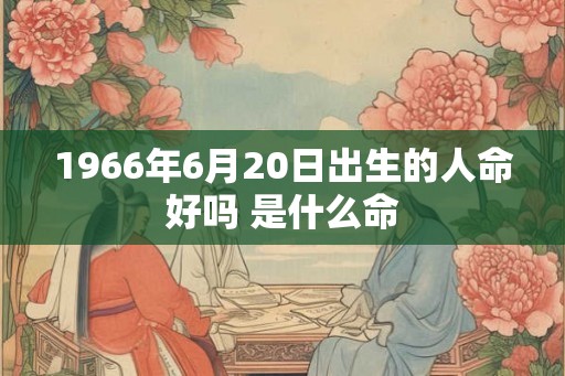 1966年6月20日出生的人命好吗 是什么命