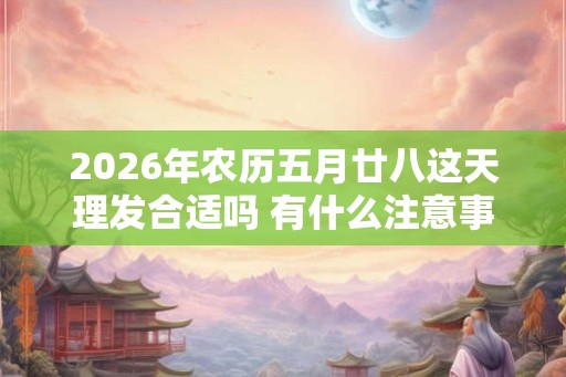 2026年农历五月廿八这天理发合适吗 有什么注意事项