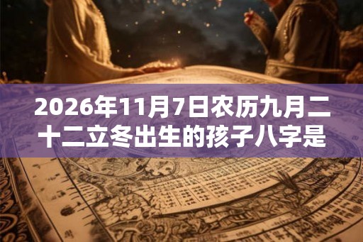2026年11月7日农历九月二十二立冬出生的孩子八字是什么