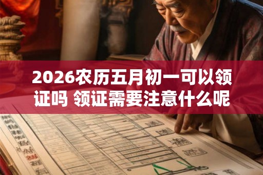 2026农历五月初一可以领证吗 领证需要注意什么呢