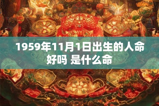 1959年11月1日出生的人命好吗 是什么命