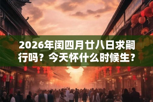 2026年闰四月廿八日求嗣行吗？今天怀什么时候生？