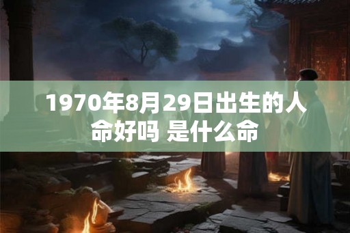 1970年8月29日出生的人命好吗 是什么命