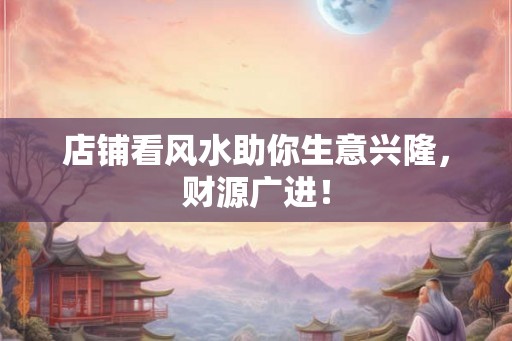店铺看风水助你生意兴隆，财源广进！