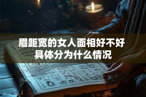 眉距宽的女人面相好不好 具体分为什么情况