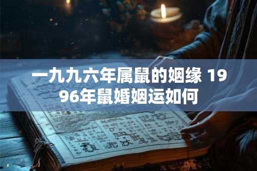 一九九六年属鼠的姻缘 1996年鼠婚姻运如何 一九九六年属鼠的姻缘 1996年鼠婚姻运如何