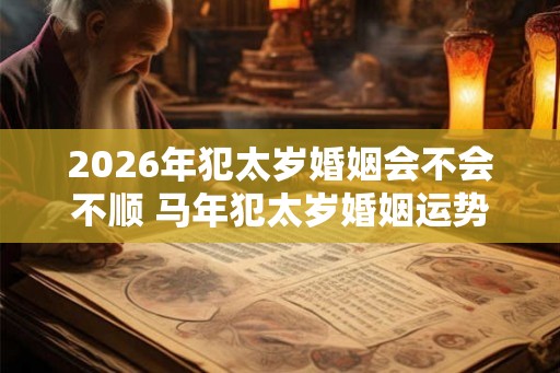 2026年犯太岁婚姻会不会不顺 马年犯太岁婚姻运势