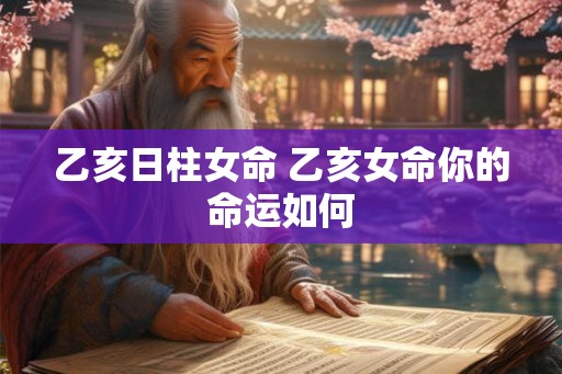 乙亥日柱女命 乙亥女命你的命运如何 乙亥日柱女命 乙亥女命你的命运如何
