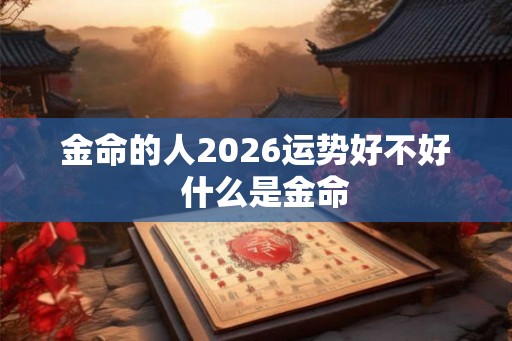 金命的人2026运势好不好  什么是金命