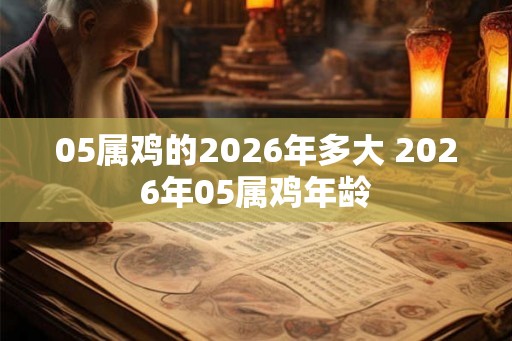 05属鸡的2026年多大 2026年05属鸡年龄