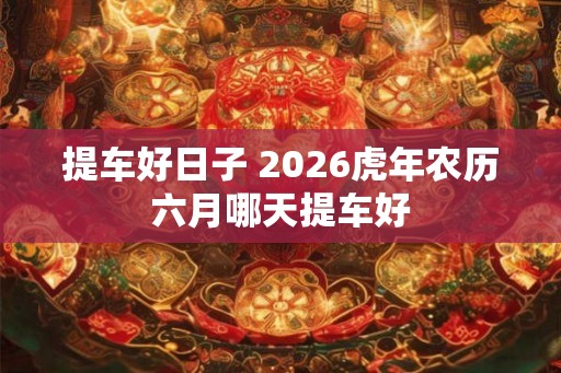 提车好日子 2026虎年农历六月哪天提车好