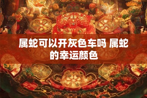 属蛇可以开灰色车吗 属蛇的幸运颜色