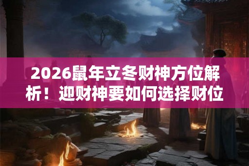 2026鼠年立冬财神方位解析!迎财神要如何选择财位 2026鼠年立冬财神方位解析!迎财神要如何选择财位