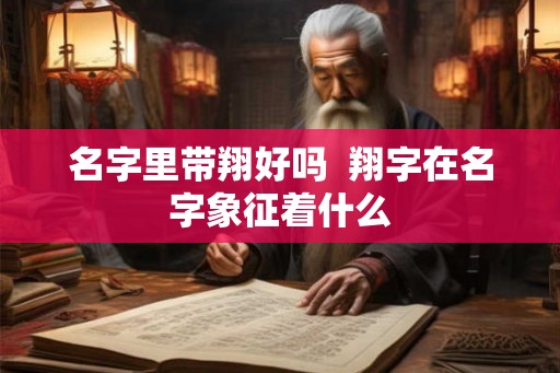 名字里带翔好吗  翔字在名字象征着什么