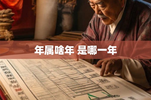 年属啥年 是哪一年