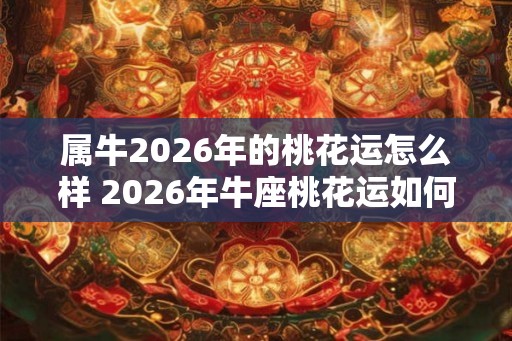 属牛2026年的桃花运怎么样 2026年牛座桃花运如何