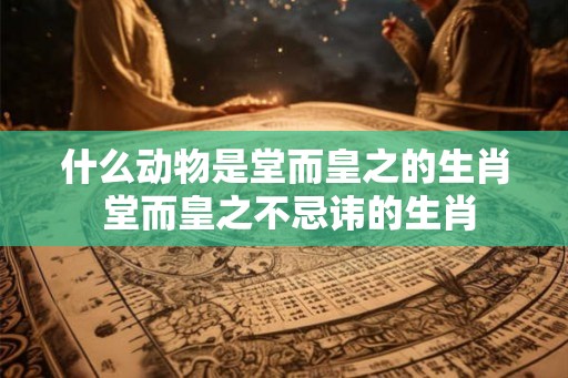 什么动物是堂而皇之的生肖 堂而皇之不忌讳的生肖