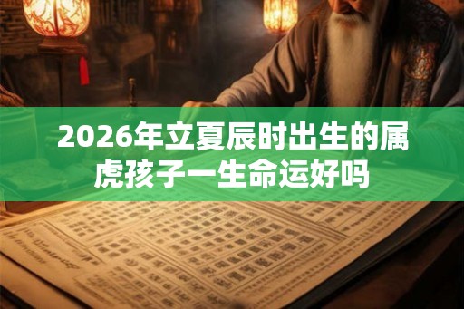2026年立夏辰时出生的属虎孩子一生命运好吗