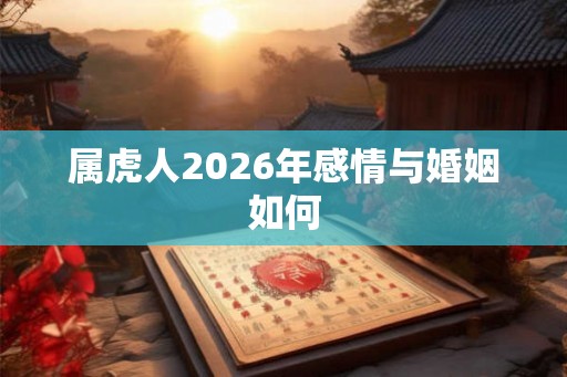 属虎人2026年感情与婚姻如何