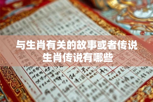 与生肖有关的故事或者传说 生肖传说有哪些 与生肖有关的故事或者传说 生肖传说有哪些