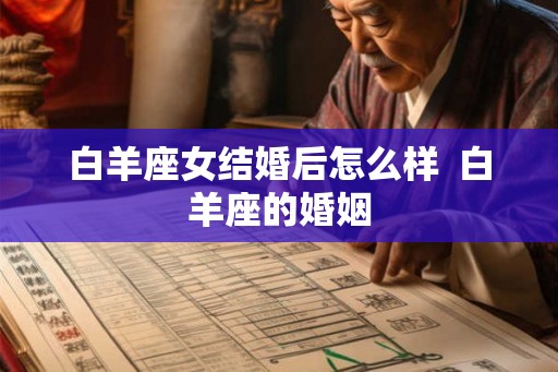 白羊座女结婚后怎么样  白羊座的婚姻