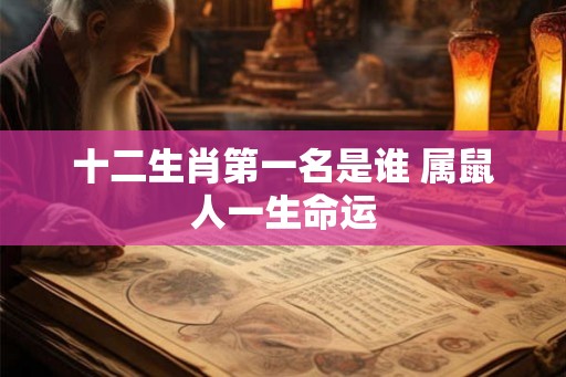 十二生肖第一名是谁 属鼠人一生命运 十二生肖第一名是谁 属鼠人一生命运