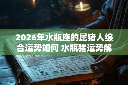 2026年水瓶座的属猪人综合运势如何 水瓶猪运势解析