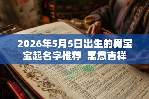 2026年5月5日出生的男宝宝起名字推荐  寓意吉祥